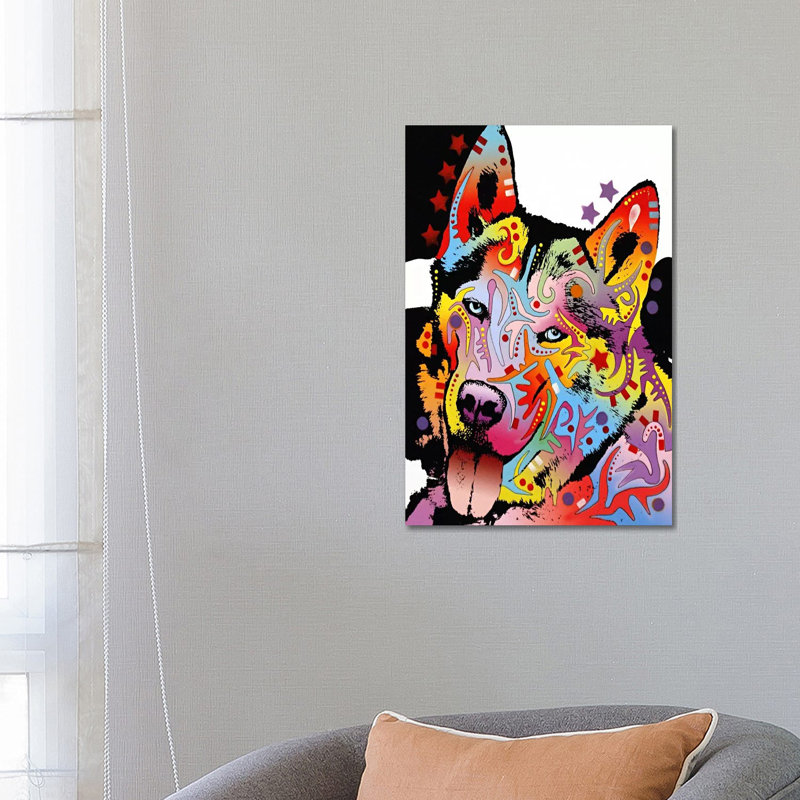 Siberian Husky by Dean Russo - Print on Canvas, 66.04 cm H x 45.72 cm W x 3.175 cm D, Wrapped Canvas