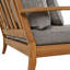 Causeuse de patio en bois de teck Clairmont-1577550469