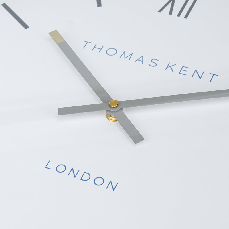 Horloge murale 15,75 po Thomas Kent, gris
