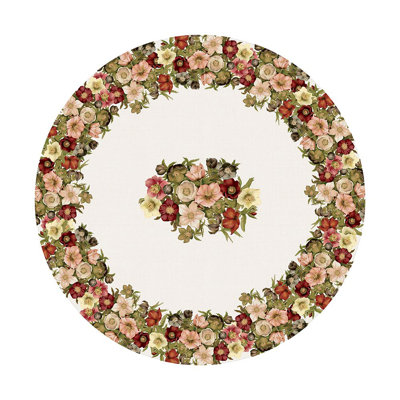 Nappe florale ronde