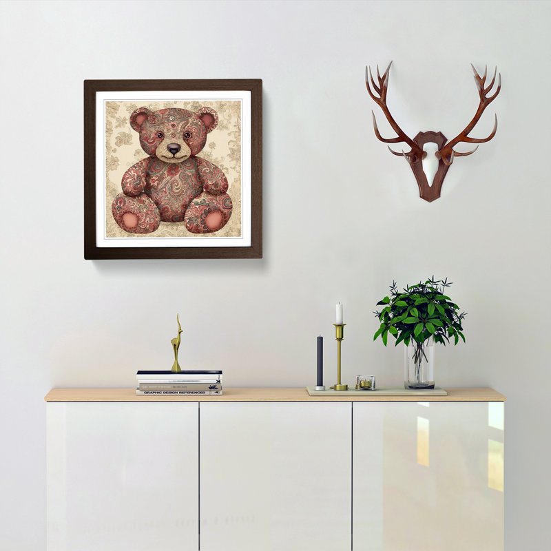 Teddy Bear - Framed Print, Walnut