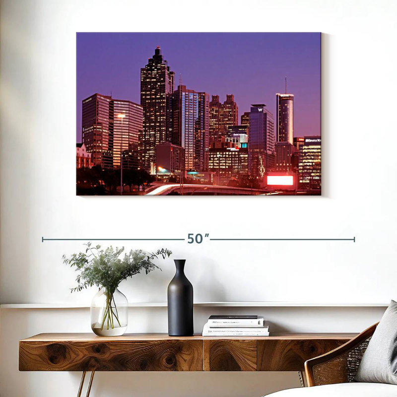 Crépuscule mauve Sireci d'Atlanta, H 26 po x l 39 po