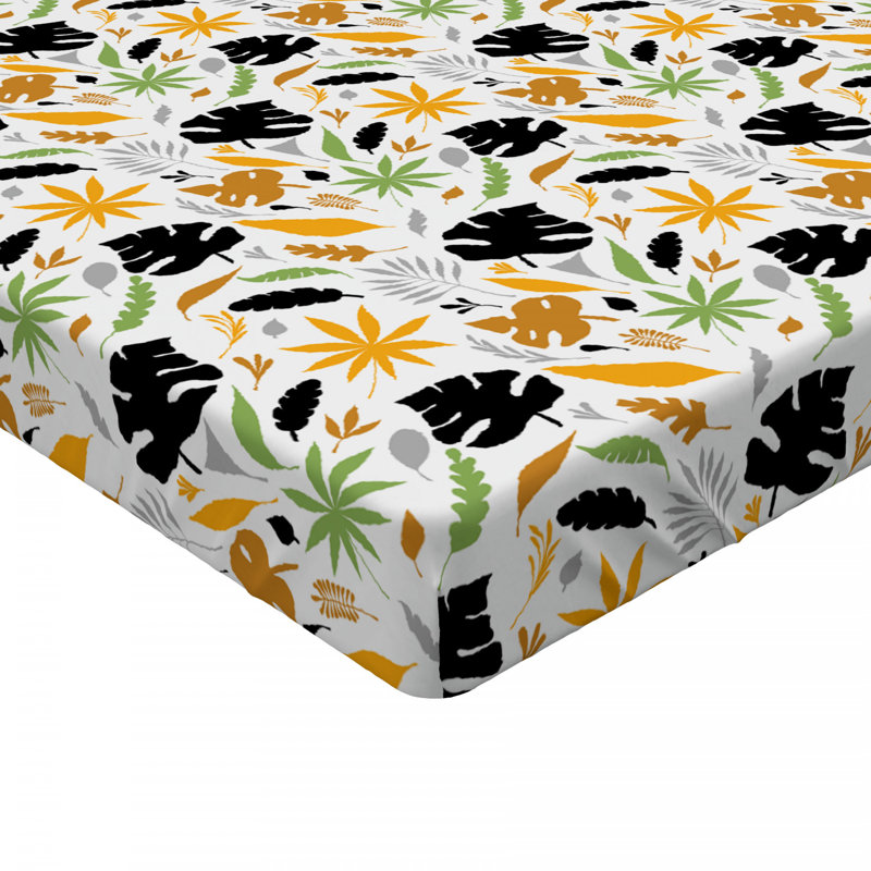 Microfiber Floral Fitted Sheet, Twin XL Fitted Sheet