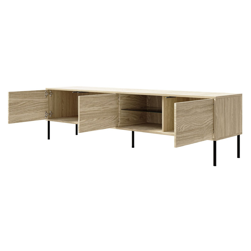 Unfinished TV Stand for TVs up to 75", Cream