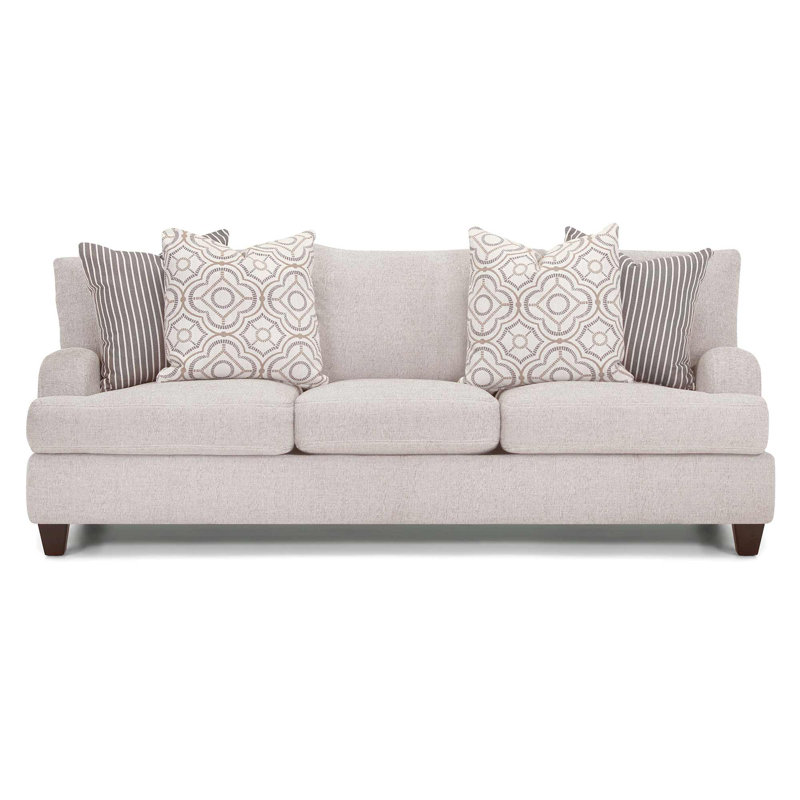 Somerville Upholstered 93'' Sofa, Gray 100% Polyester