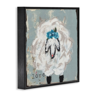 «Love Is Kind Sheep», estampe numérique, design par Cassandra Cushman