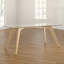 Hadley Oak Rectangular Glass Top Dining Table with Wood Base-25853260