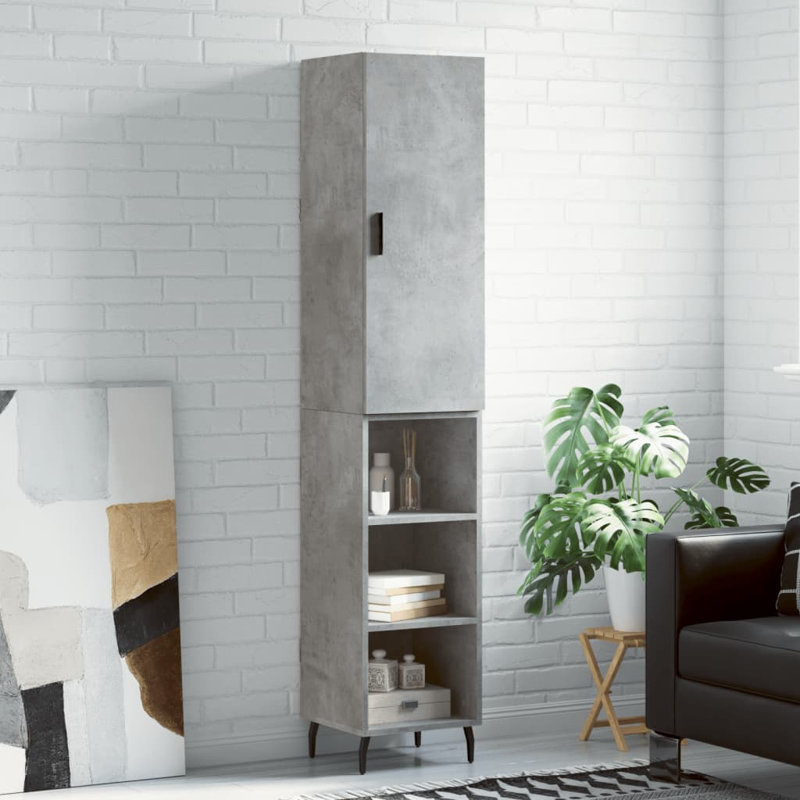 Caroga 34.5cm Sideboard, Concrete Grey 1