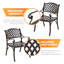 Ensemble bistro en aluminium avec coussins 31,5 po Abery-1695906728