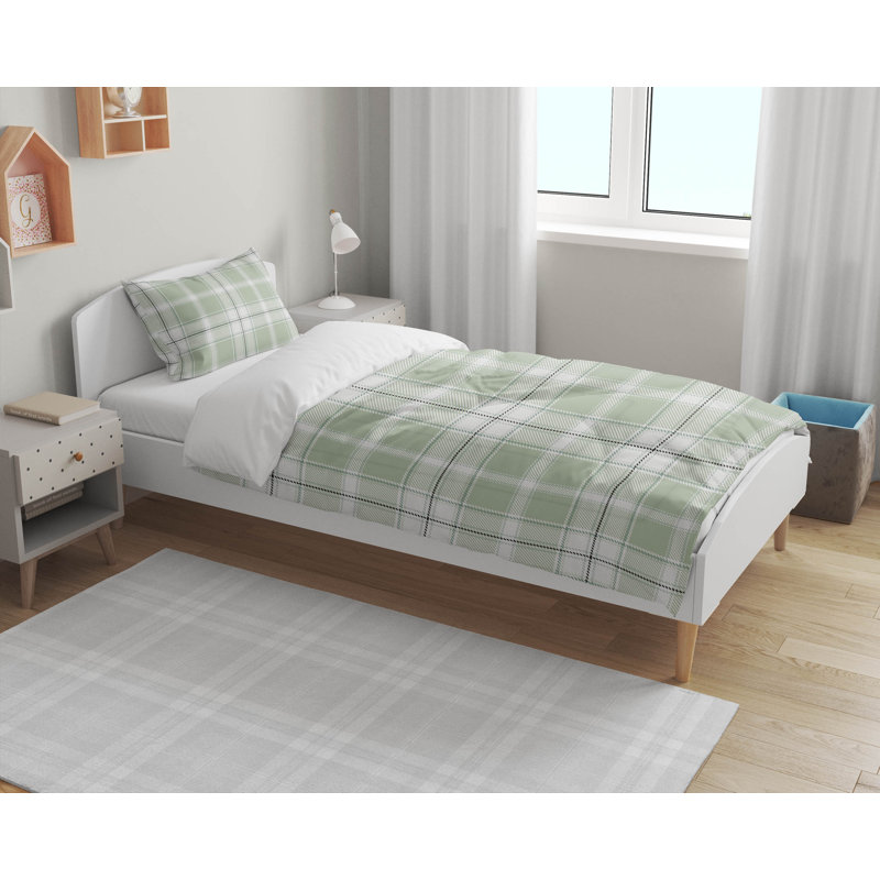Billy Tartan Comforter Set, Green