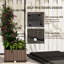 Lit de jardin surélevé avec treillis Outsunny, boîte à fleurs à arrosage automatique