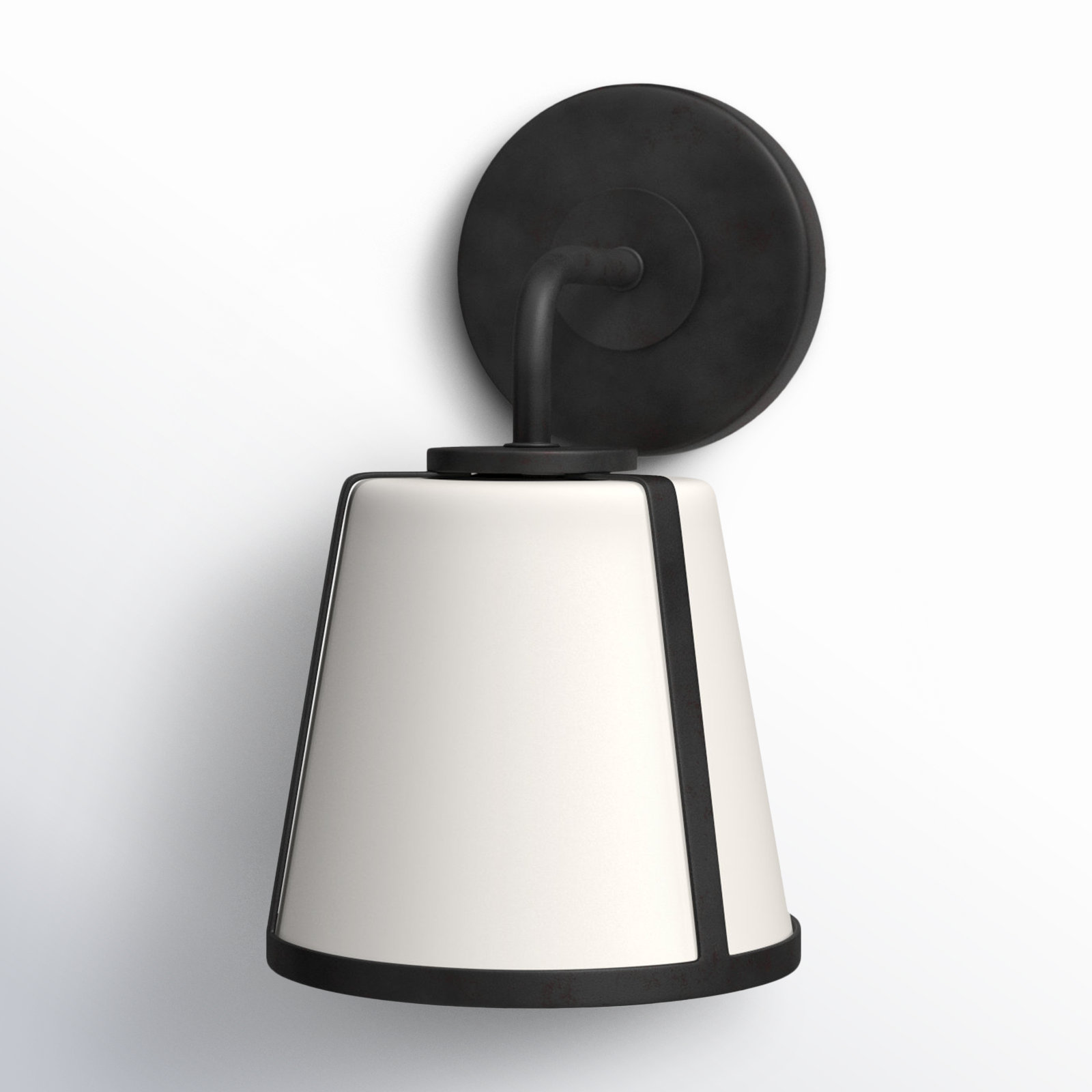 Marietta Single Light Armed Sconce, Black