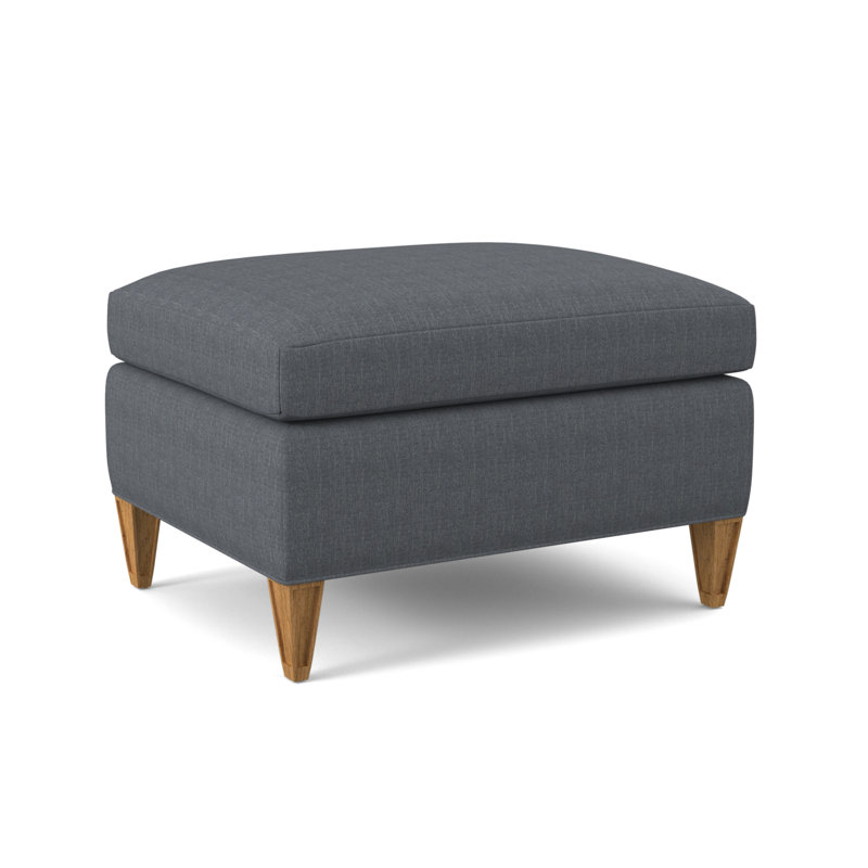 Bristol Upholstered Ottoman, Amber, Elise Harbor