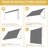 Outdoor Sun Shade Awning, Manual Crank Retractable Roller Shade With Full Mounting Hardware, Privacy UV Protection Canopy For Patio Garden-128591070