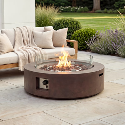 Langport Concrete Propane Fire Pit Table