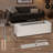 Rectangular Portable Concrete Bio-Ethanol Tabletop Fireplace For Indoor & Outdoor