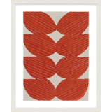 Blue Chevron By Andrea Stokes - Framed Wall Art