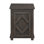 Traditional Rustic Chairside Table With Adjustable Storage Shelf Durable Wood Living Room Furniture 1Pc