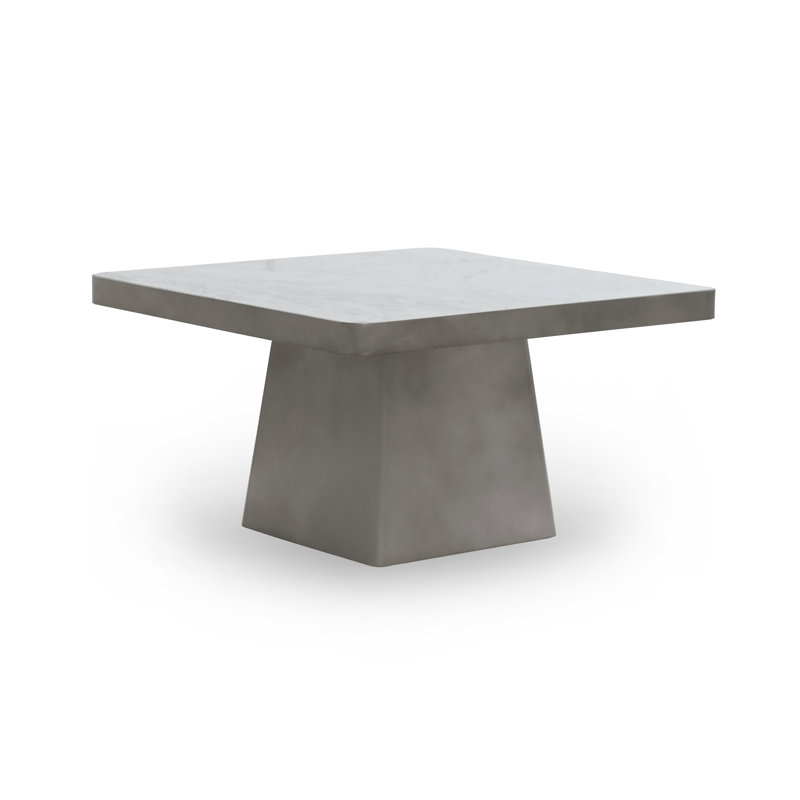 Far Marble And Metal Square Coffee Table