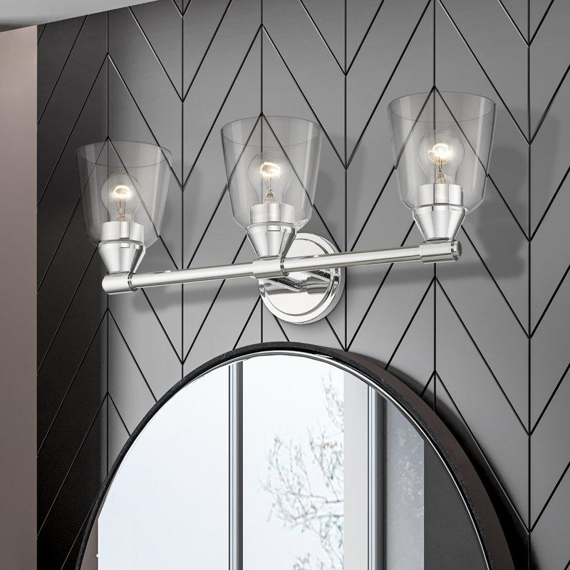 Bednar 3-Light Dimmable Vanity Light, Polished Chrome