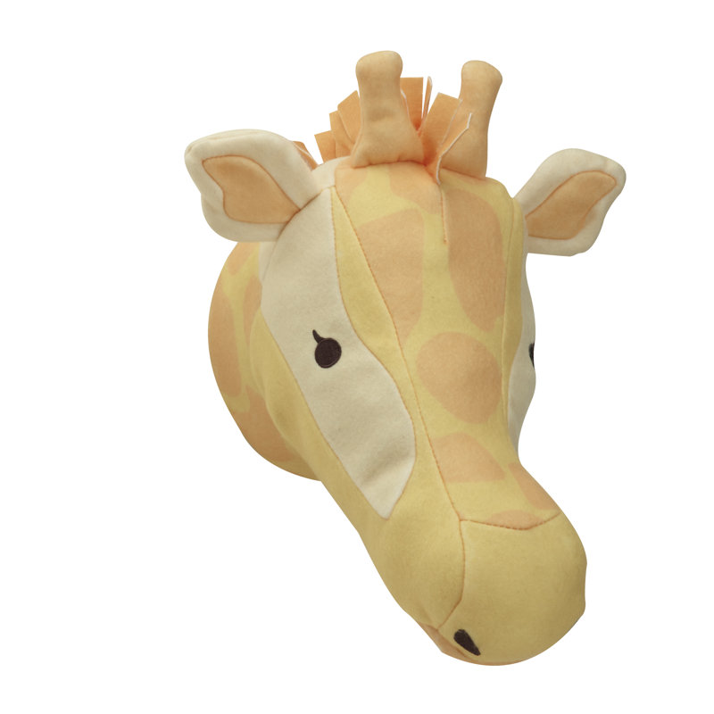 Décor mural en peluche girafe Zhora