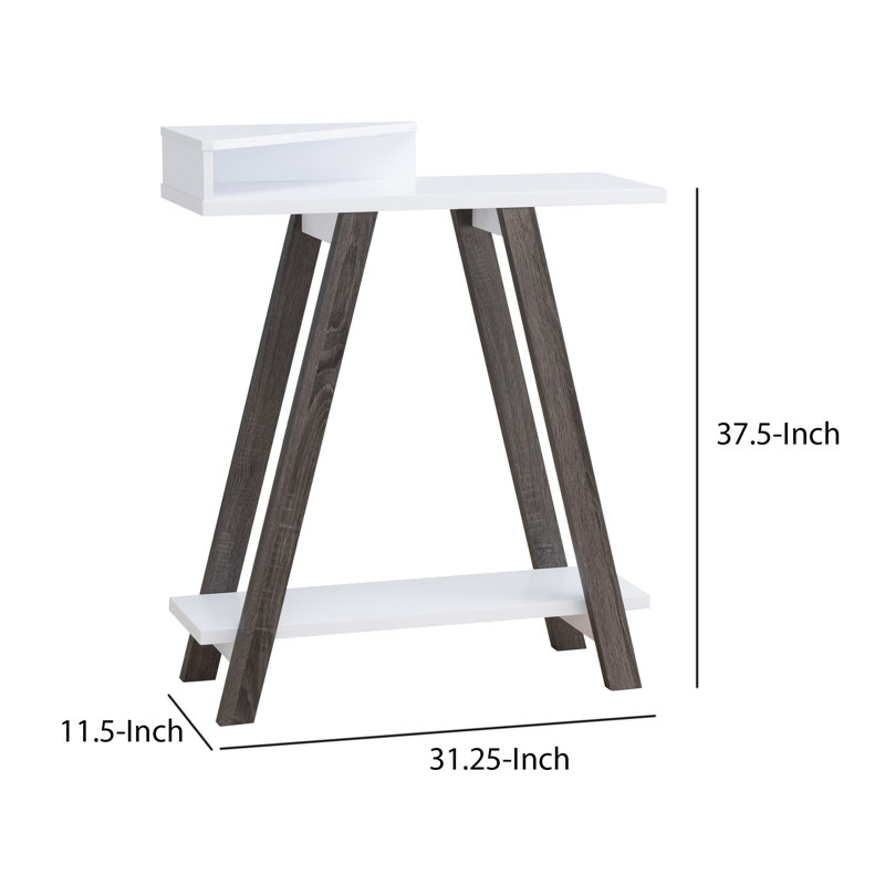 Ambera 31.25'' Console Table, White