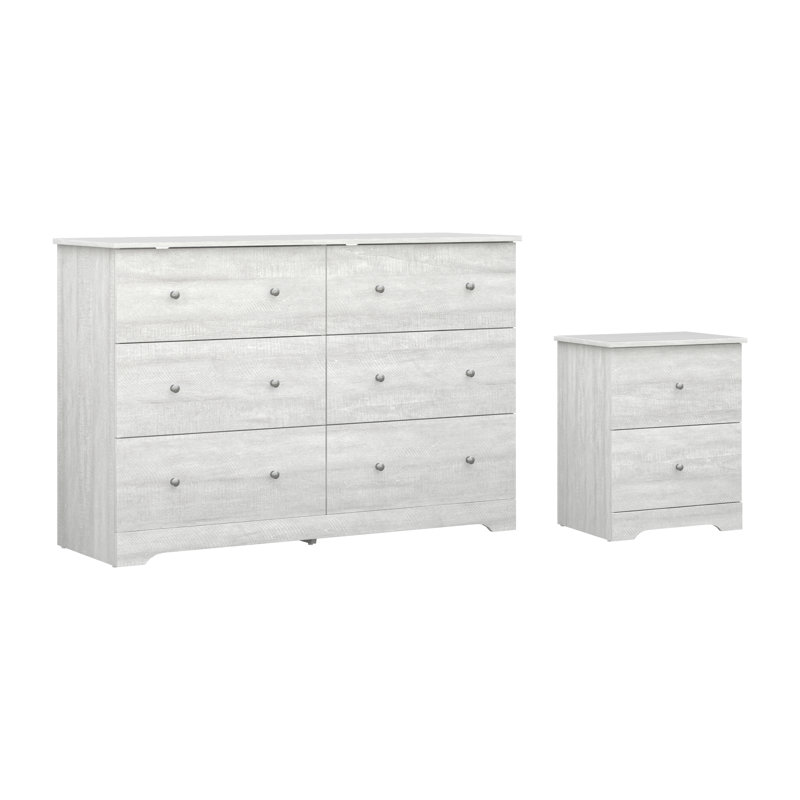 Blaklee 2 Pieces Bedroom Set, Dusty Gray Oak