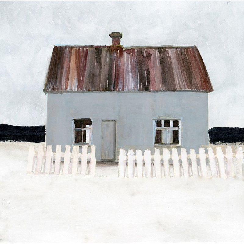 Art sur toile tendue avec Art Gallery Stellar Design Studio: Beach Hut IV, 48" H x 48" W