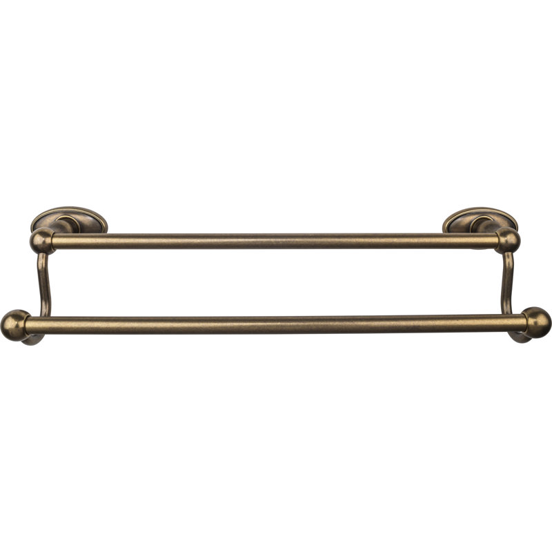 Edwardian Bath Double 20 1/2" Wall Mounted  Towel Bar, German Bronze
