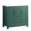 Meuble-lavabo de salle de bain 36 po, lavabo simple avec 2 portes et 2 armoires, améliore la fonctionnalité du meuble-lavabo de 36 po, fermeture en douceur sous le comptoir, rehausse l'apparence