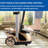 SALAV Professional Garment Steamer with Retractable Cord, Dual Bar & Rotating Ironing Board in Gold