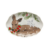Deer Friends Handmade Stoneware Platter
