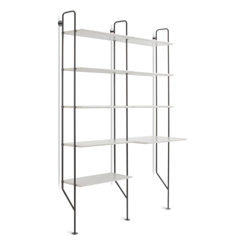 Hitch Leaning / Ladder Desk, Black, White