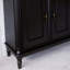 Banc de rangement noir pour chaussures en bois manufacturé-209881029