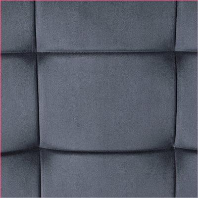 Bench, Industrial Grey Velvet Tufted, Sandy Grey Finish, for Living Room Entryway | Grey | Velvet