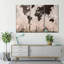 «Grunge Repères World Map», reproduction sur toile-192204828
