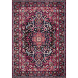 Lorenz Oriental Midnight/Pink Area Rug