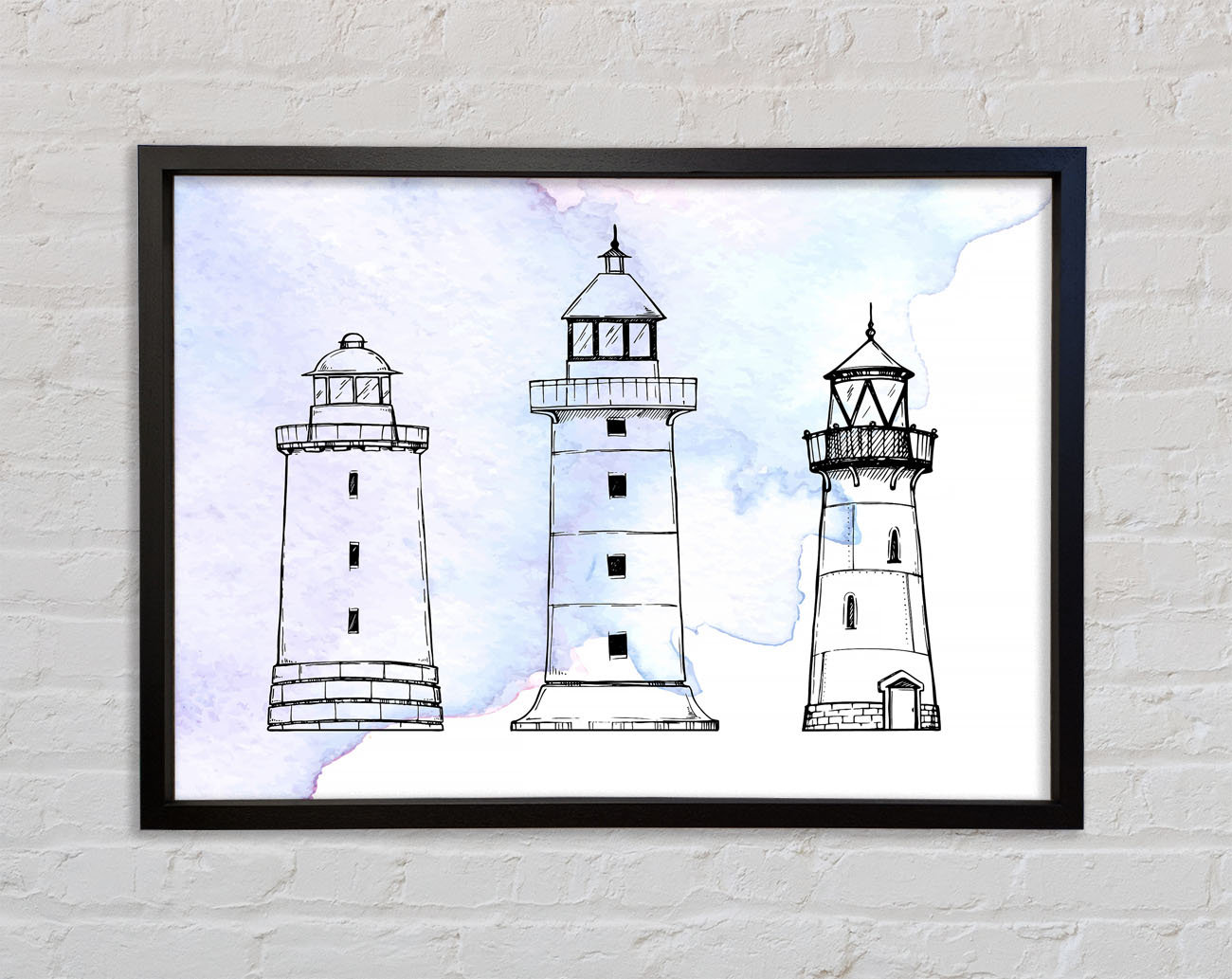 Bright Star The Structure Of The Lighthouses - Single Picture Frame Art ...