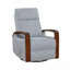 Fauteuil inclinable et oscillant gris Grey Boucle