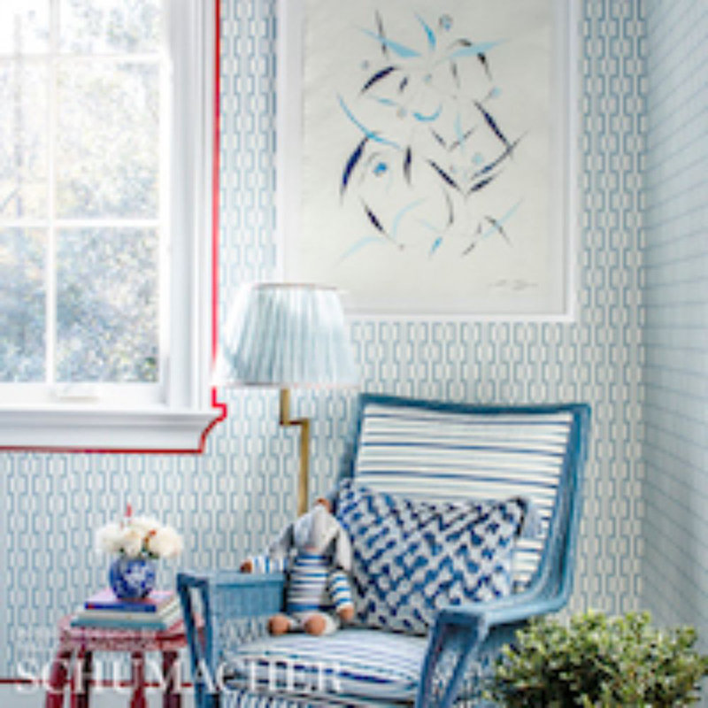 Serenissimo Fabric, Blue