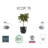 Ecopots Oslo Indoor/Outdoor Modern Recycled Plastic Flower Pot Planter-87810551-87810555