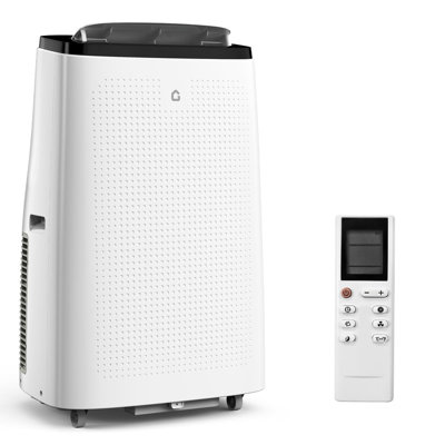 14,000 BTU Portable Air Conditioner with Dehumidifier and Fan, Cools Up to 700 Sq Ft, Remote Control with LED Display, Window Installation Kit Included