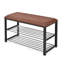 Banc de rangement pour chaussures 2 niveaux