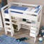 Single (3') High Sleepers Bed Frame with Storage Included with Built-in Ladder Included with Desk Included