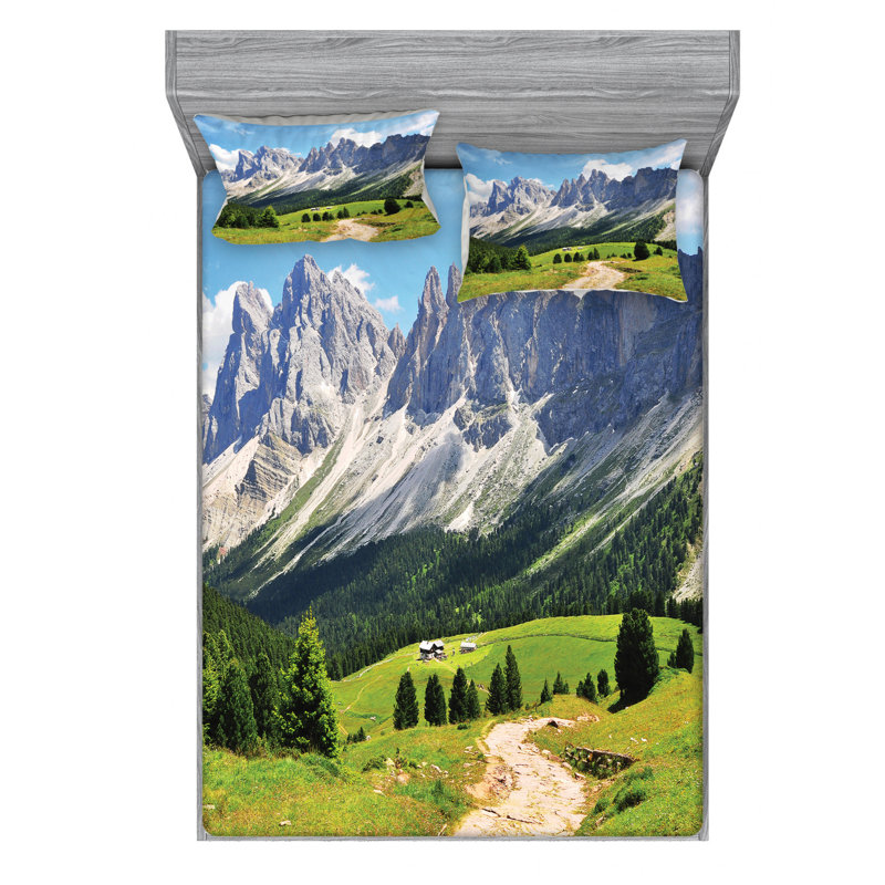 Microfiber Sheet Set, Full Sheet Set with Fitted Sheet