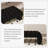 69.7" W Modern Arched Bench Ottoman, Chenille Tufted End Of Bed Bench-557865809