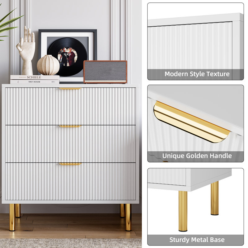 28'' W Nightstand, White
