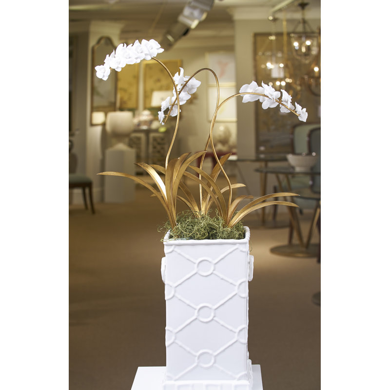 Tulip Orchid Stem, 21.75" H x 11" W x 12" D