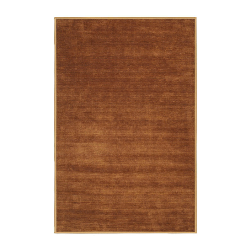 Tapis brun contemporain, Rectangle 5 pi 0 po x 8 pi 0 po