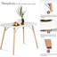 Table de salle à manger 47,2 "minimaliste pour petits espaces, blanc